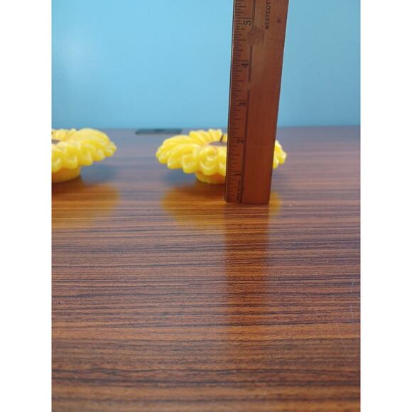Sunflower Floating Candles Yellow Flowers Sunflower Lot Of 2 Approx 5 inch - Picture 3 of 7